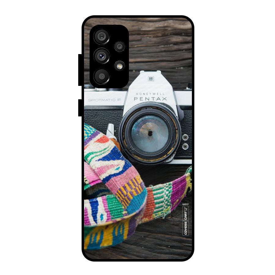 Antique Camera Metal Back Case for Galaxy A73 5G