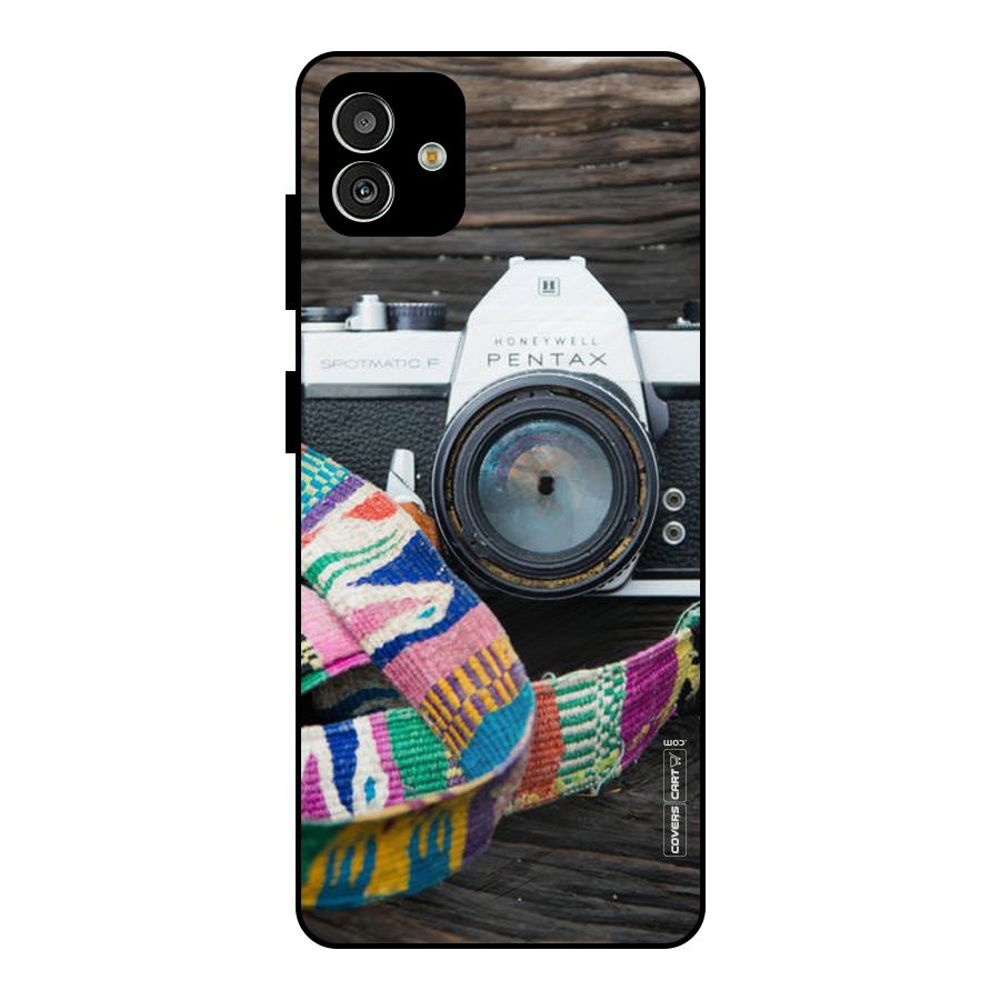 Antique Camera Metal Back Case for Galaxy M13 5G
