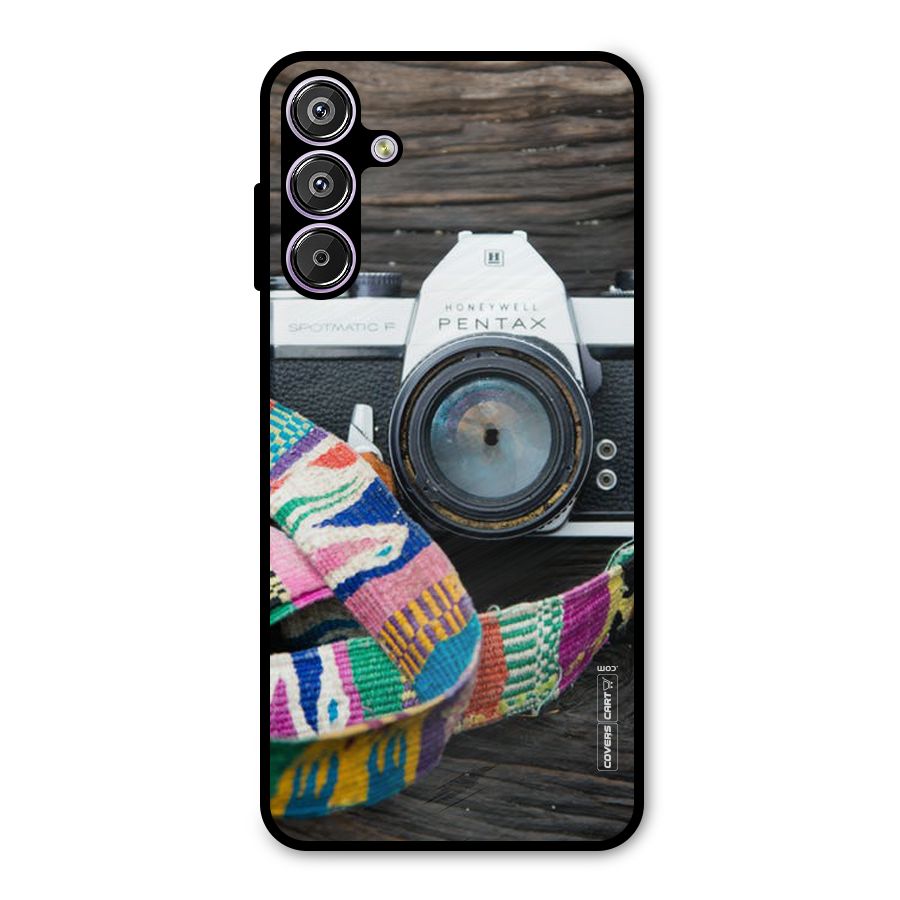 Antique Camera Metal Back Case for Galaxy M15