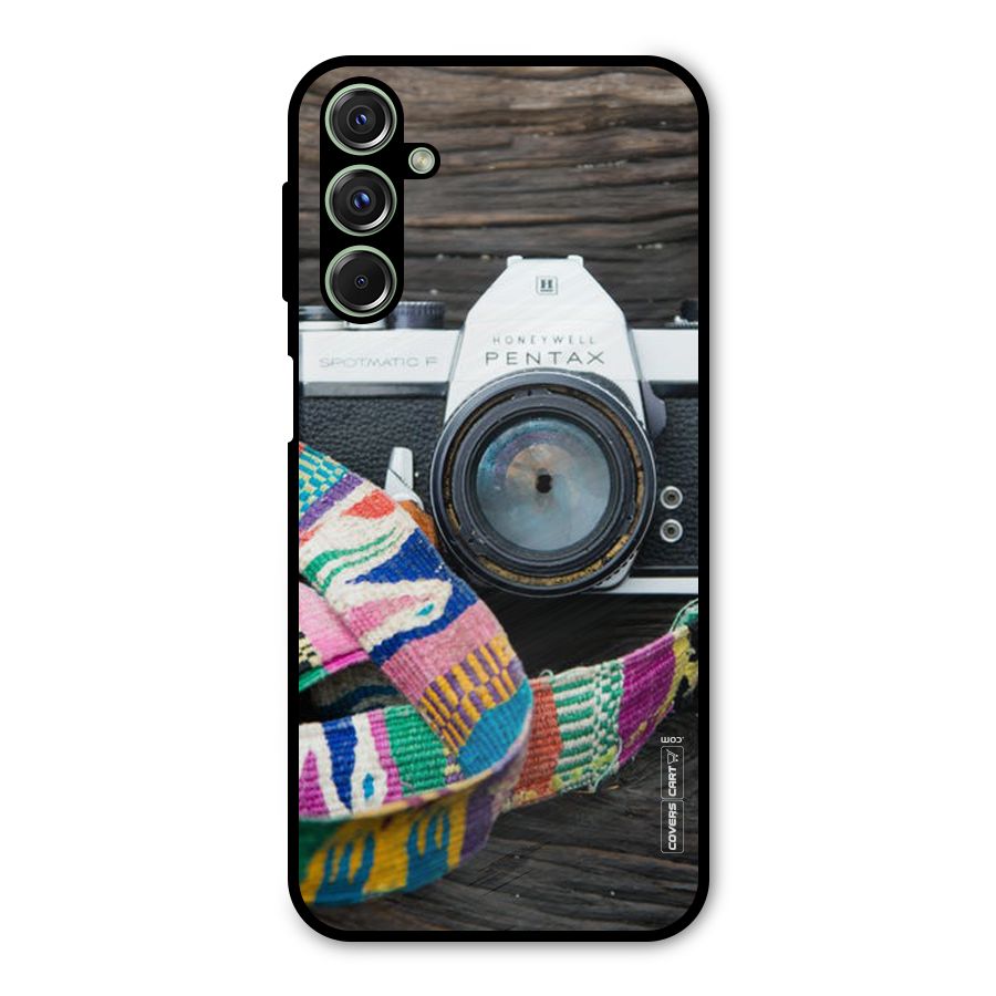Antique Camera Metal Back Case for Galaxy M34