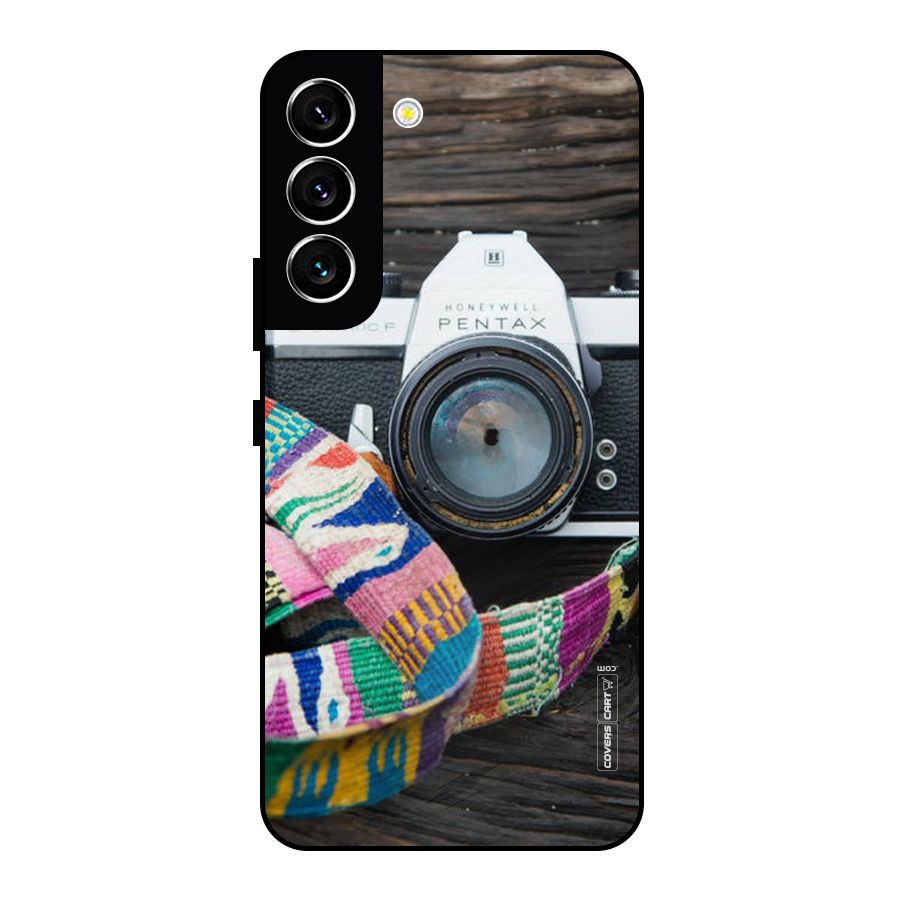 Antique Camera Metal Back Case for Galaxy S22 5G