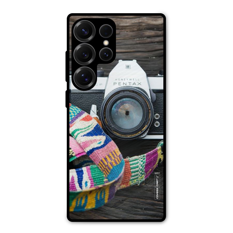 Antique Camera Metal Back Case for Galaxy S25 Ultra