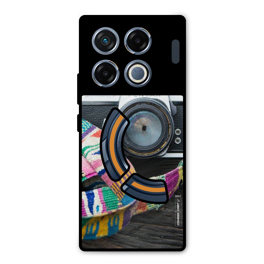 Antique Camera Metal Back Case for Infinix GT 20 Pro