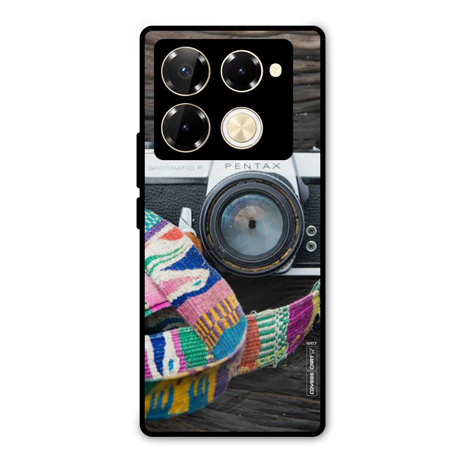 Antique Camera Metal Back Case for Infinix Note 40 Pro Plus
