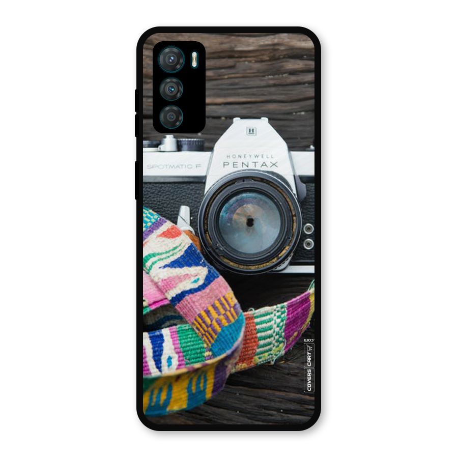 Antique Camera Metal Back Case for Moto G42