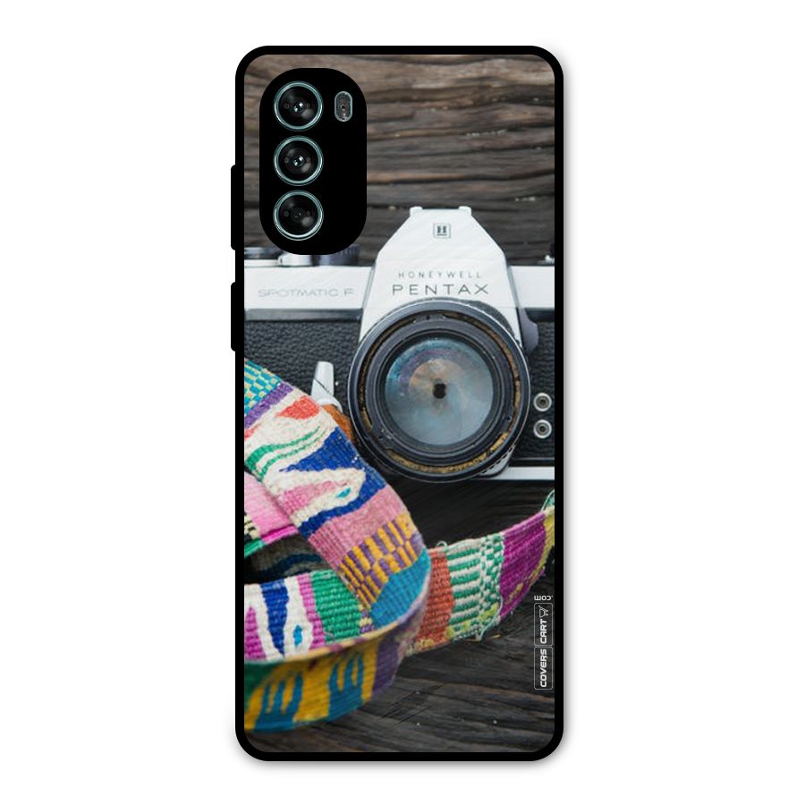 Antique Camera Metal Back Case for Moto G62