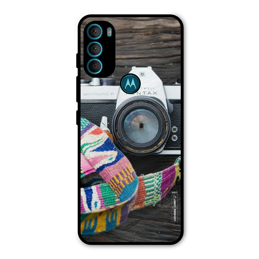 Antique Camera Metal Back Case for Moto G71 5G