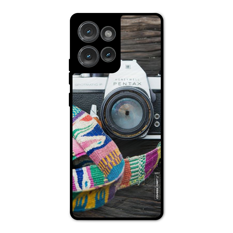 Antique Camera Metal Back Case for Motorola Edge 50