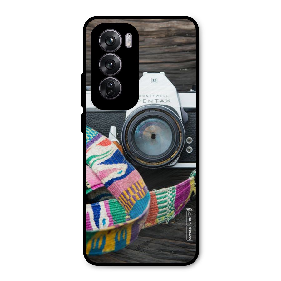 Antique Camera Metal Back Case for Oppo Reno12 Pro