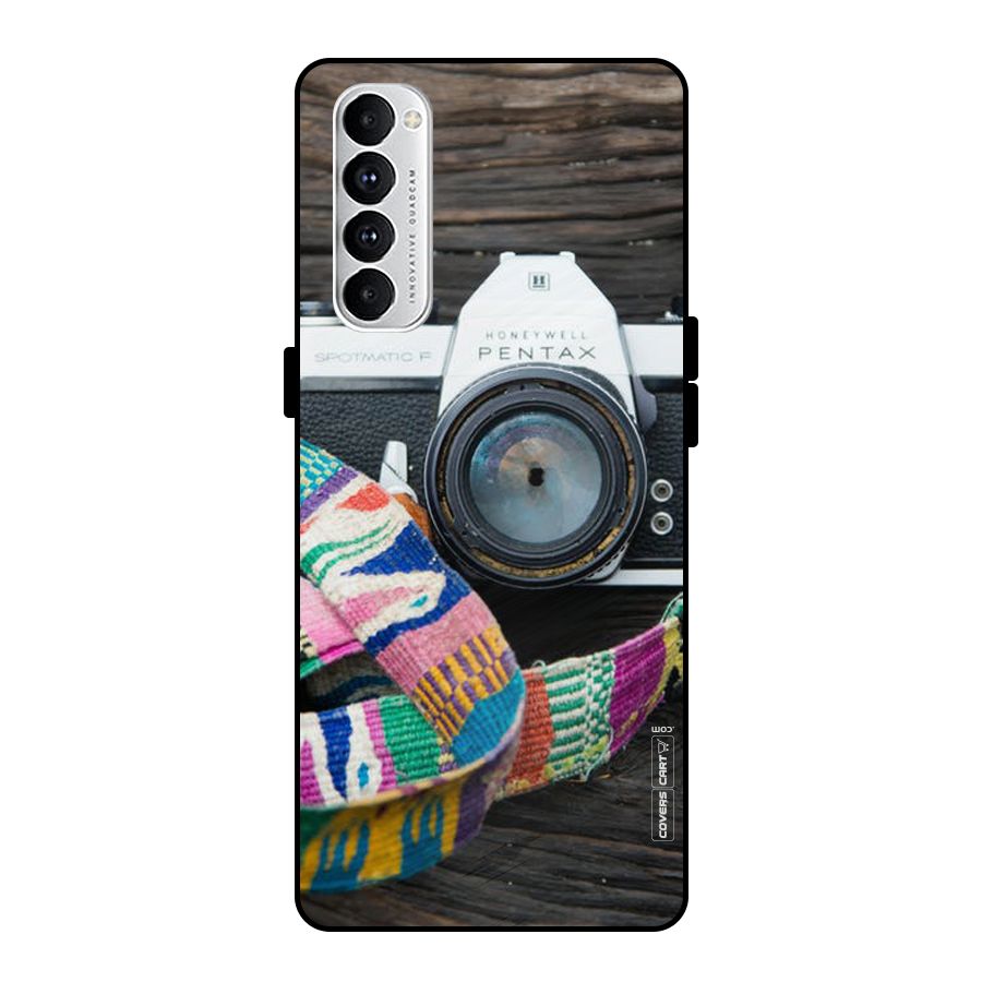 Antique Camera Metal Back Case for Oppo Reno4 Pro