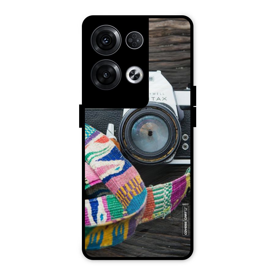 Antique Camera Metal Back Case for Oppo Reno8 Pro 5G