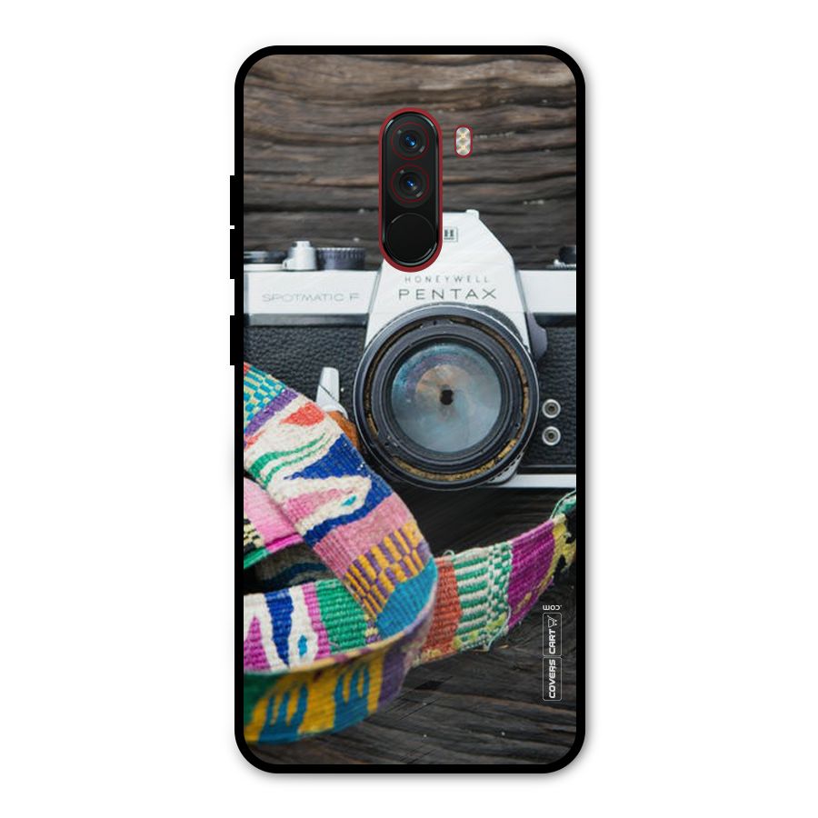 Antique Camera Metal Back Case for Poco F1