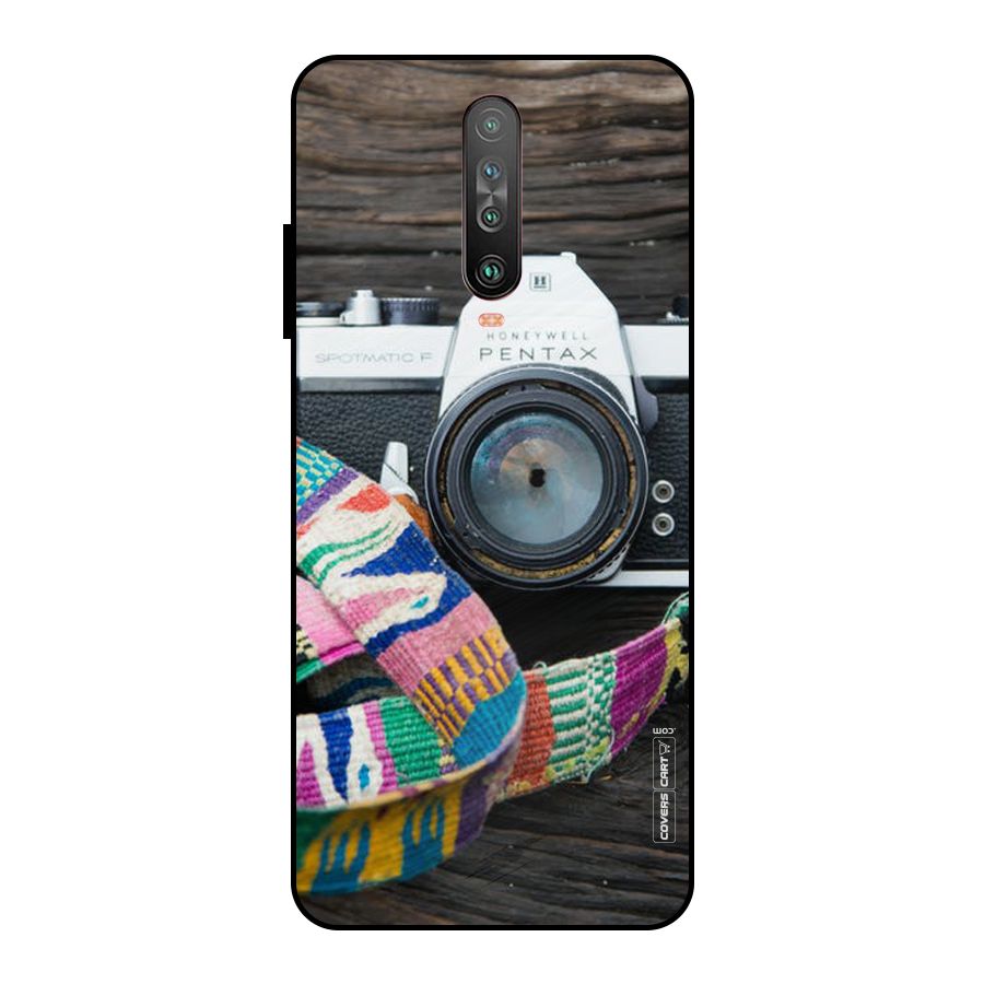 Antique Camera Metal Back Case for Poco X2