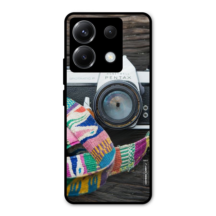Antique Camera Metal Back Case for Poco X6