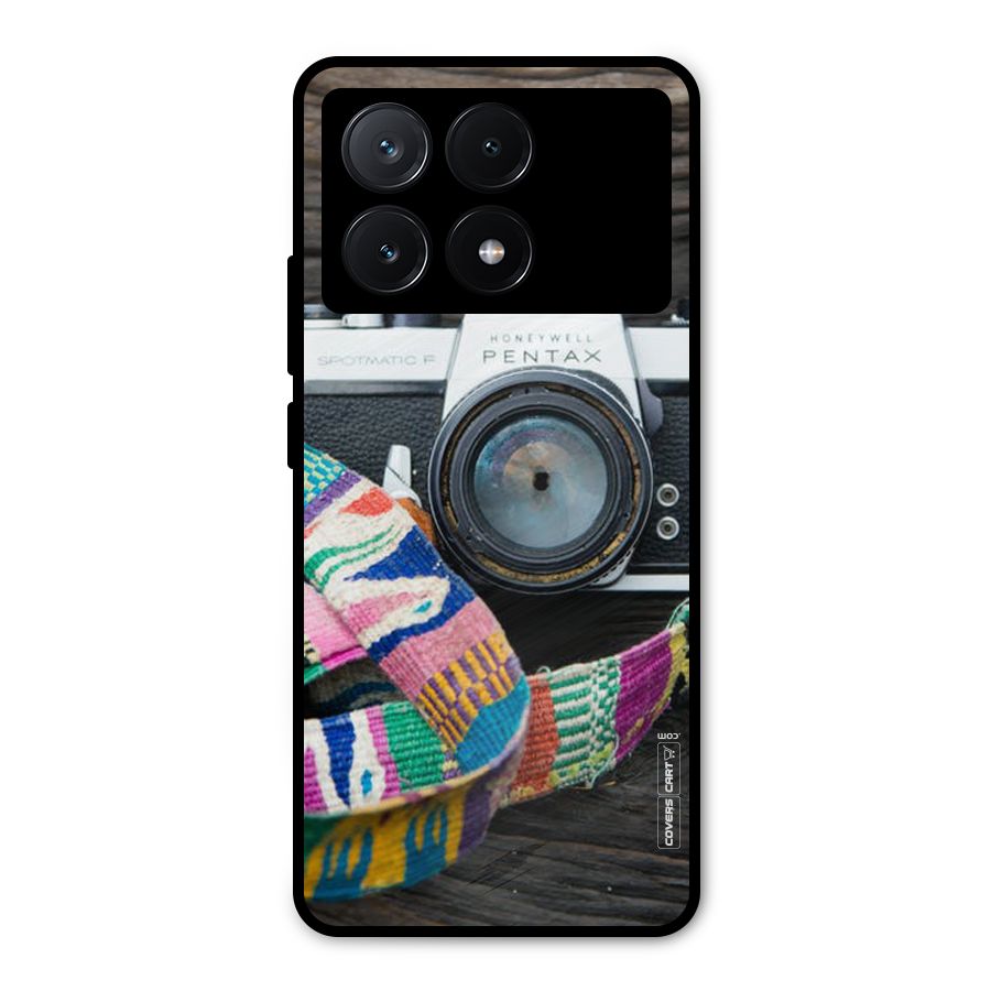 Antique Camera Metal Back Case for Poco X6 Pro