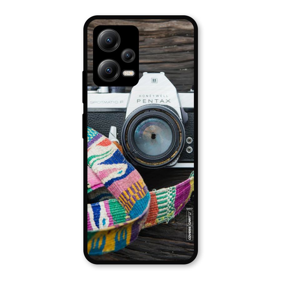 Antique Camera Metal Back Case for Redmi Note 12 5G