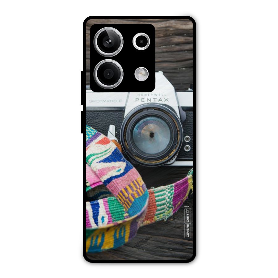 Antique Camera Metal Back Case for Redmi Note 13 5G