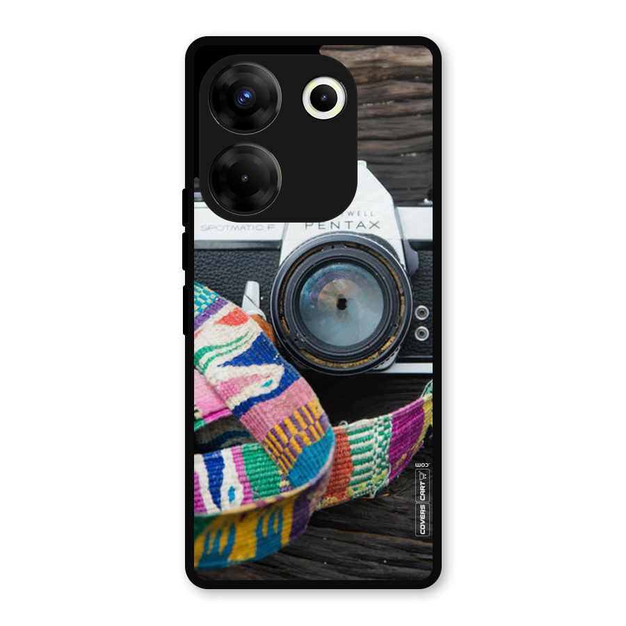 Antique Camera Metal Back Case for Tecno Camon 20 Pro