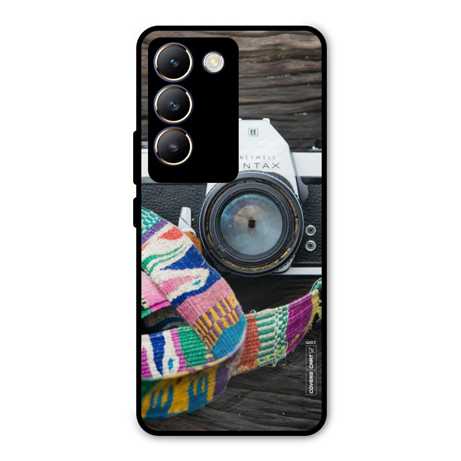 Antique Camera Metal Back Case for Vivo T3 5G