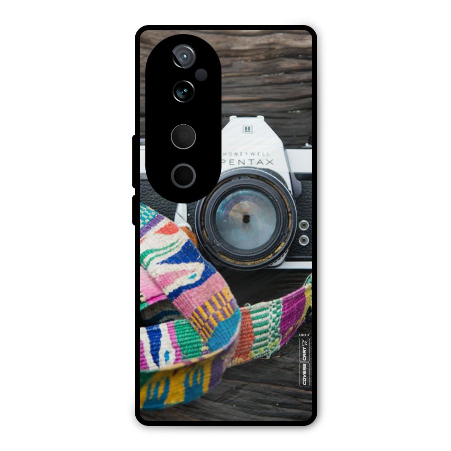 Antique Camera Metal Back Case for Vivo T3 Ultra