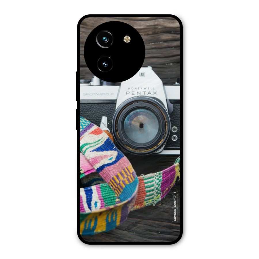 Antique Camera Metal Back Case for Vivo T3x