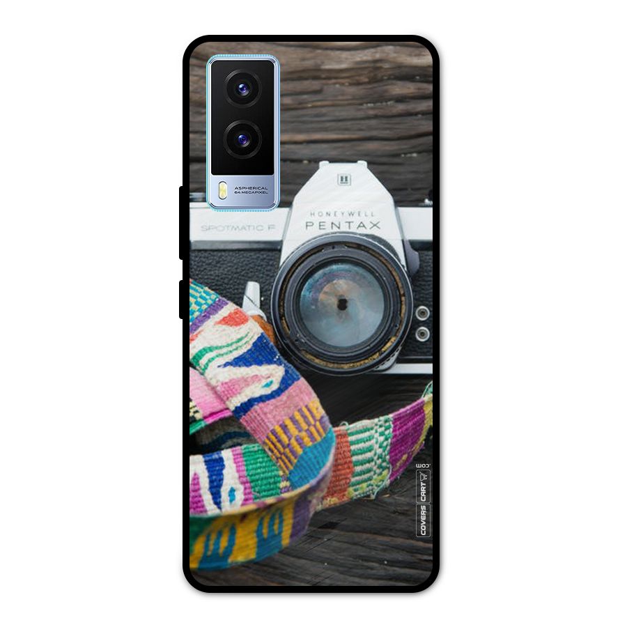 Antique Camera Metal Back Case for Vivo V21e 5G