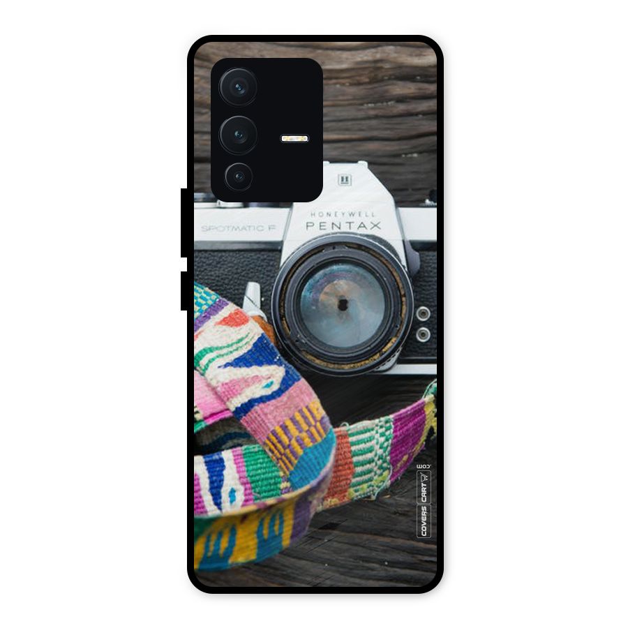 Antique Camera Metal Back Case for Vivo V23 5G