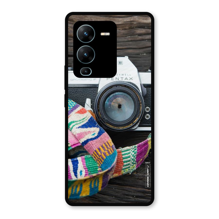 Antique Camera Metal Back Case for Vivo V25 Pro