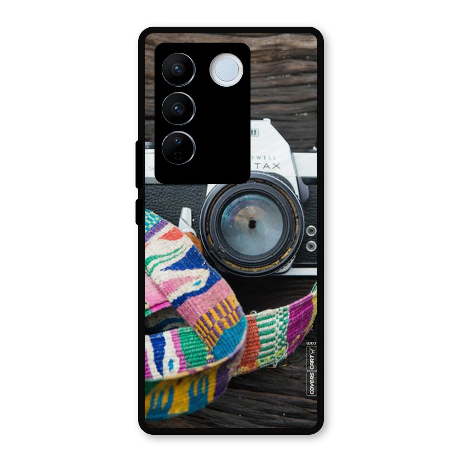 Antique Camera Metal Back Case for Vivo V27 Pro