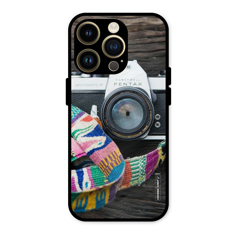 Antique Camera Metal Back Case for iPhone 14 Pro