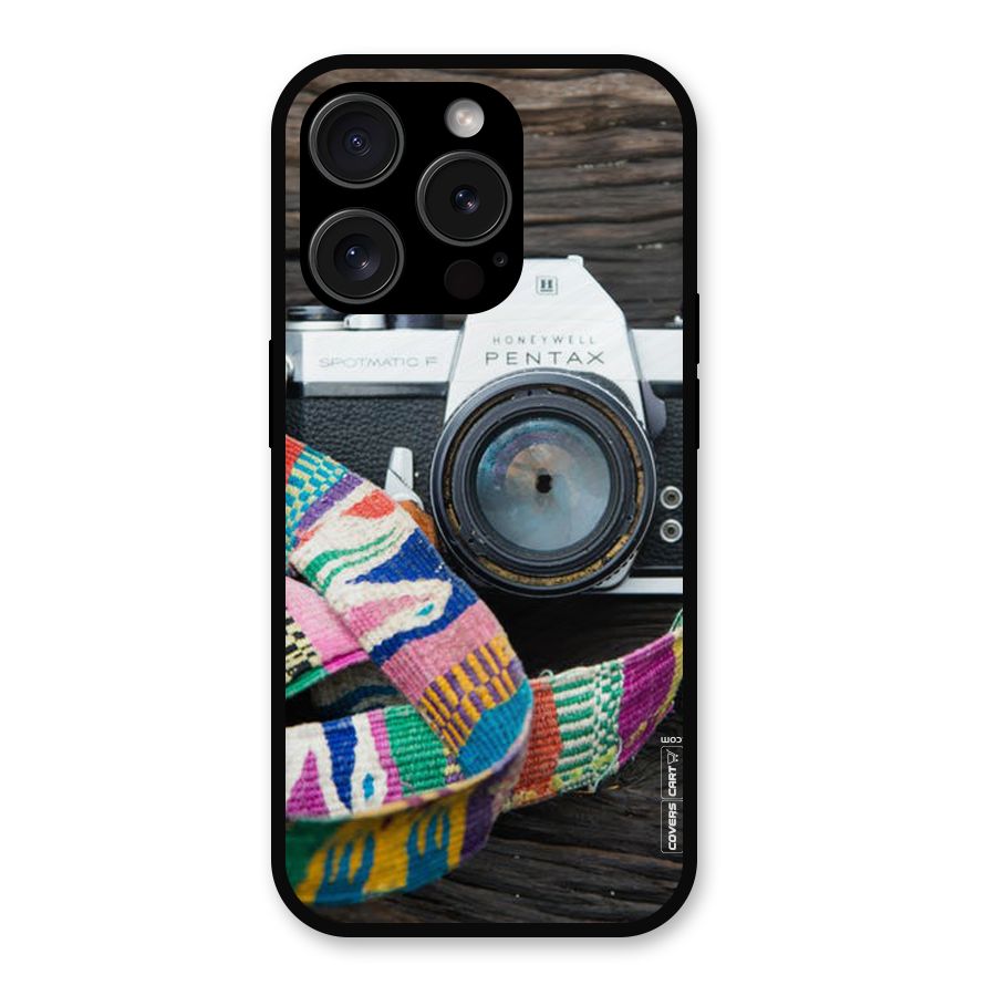 Antique Camera Metal Back Case for iPhone 15 Pro