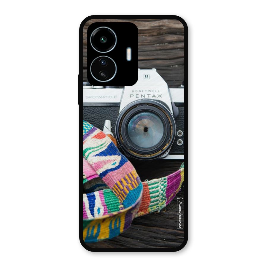 Antique Camera Metal Back Case for vivo iQOO Z6 Lite 5G