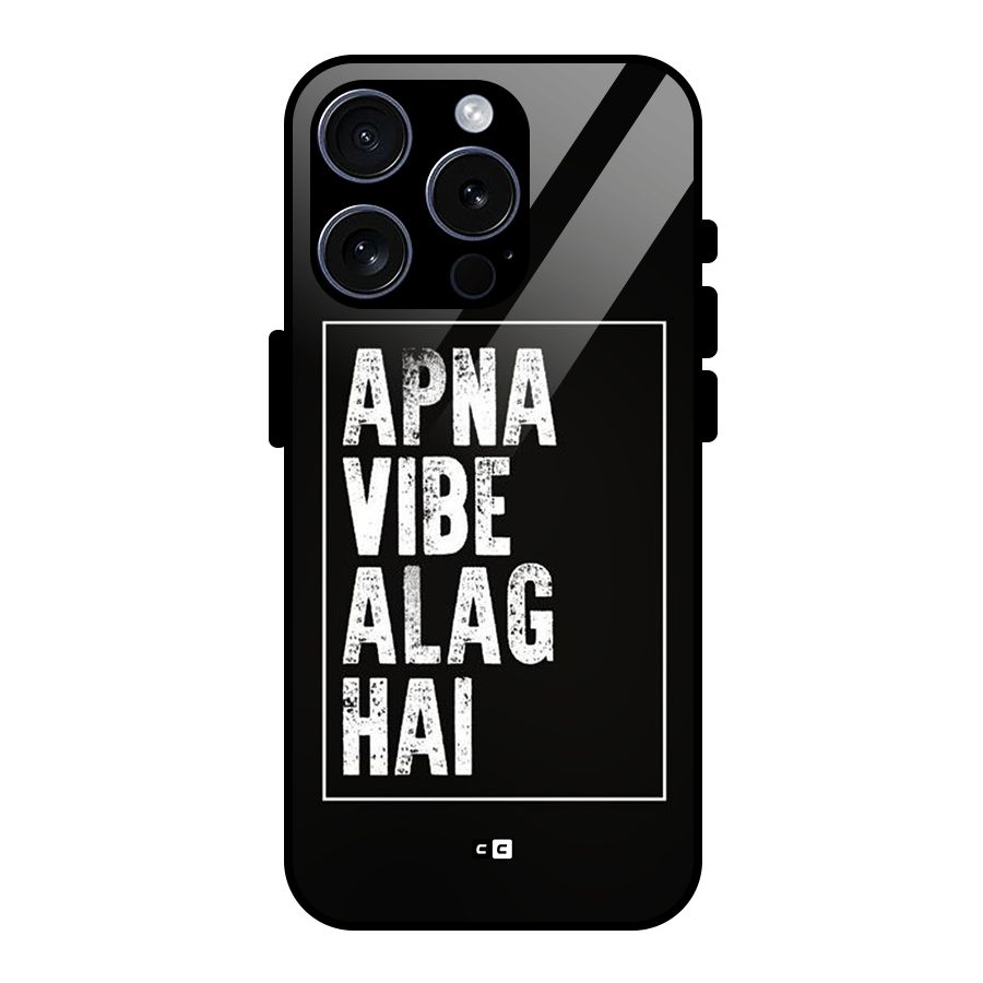 Apna Vibe Glass Back Case for iPhone 15 Pro