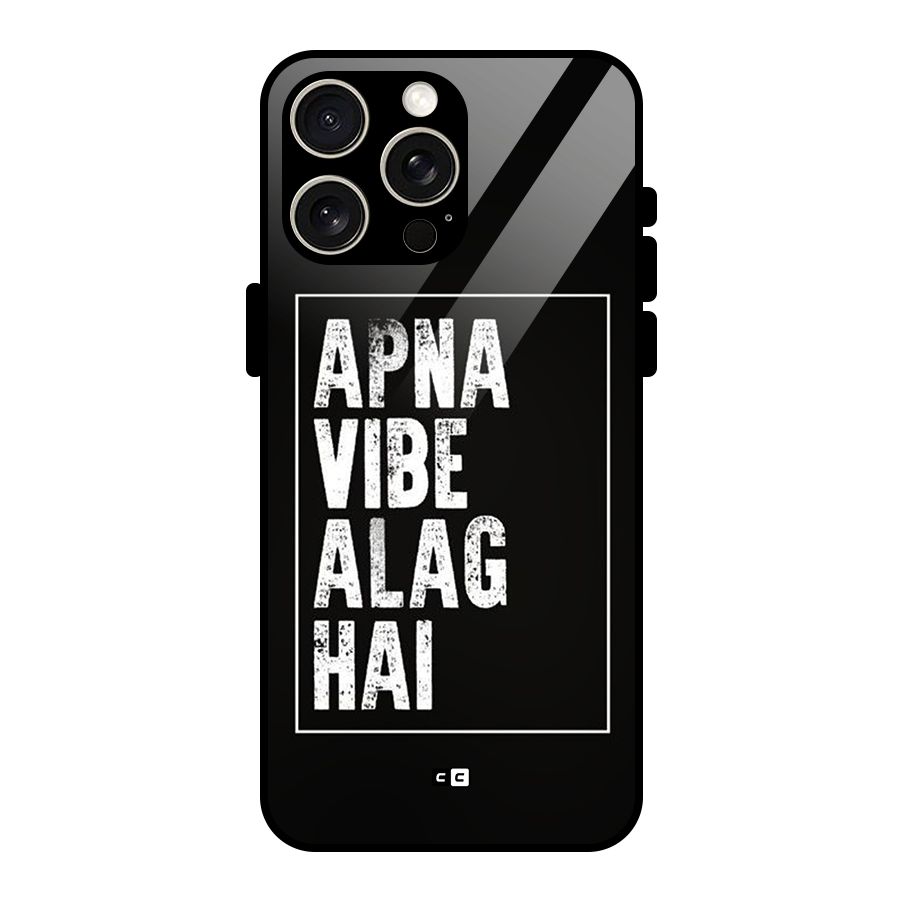 Apna Vibe Glass Back Case for iPhone 15 Pro Max