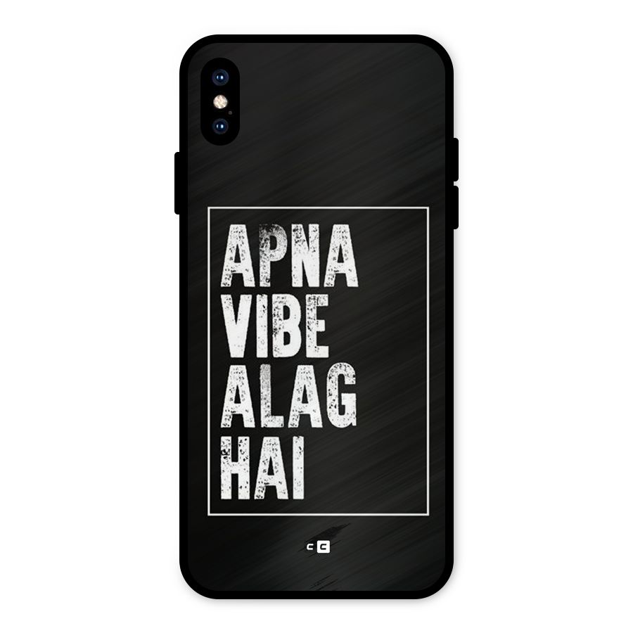 Apna Vibe Metal Back Case for iPhone XS Max