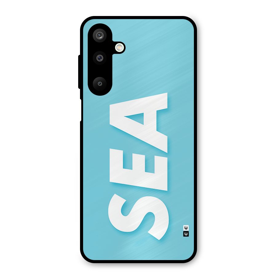 Aqua Sea Metal Back Case for Galaxy M16