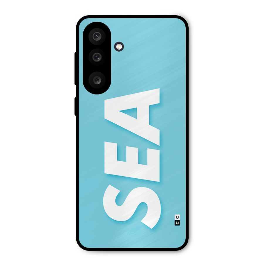 Aqua Sea Metal Back Case for Galaxy M56