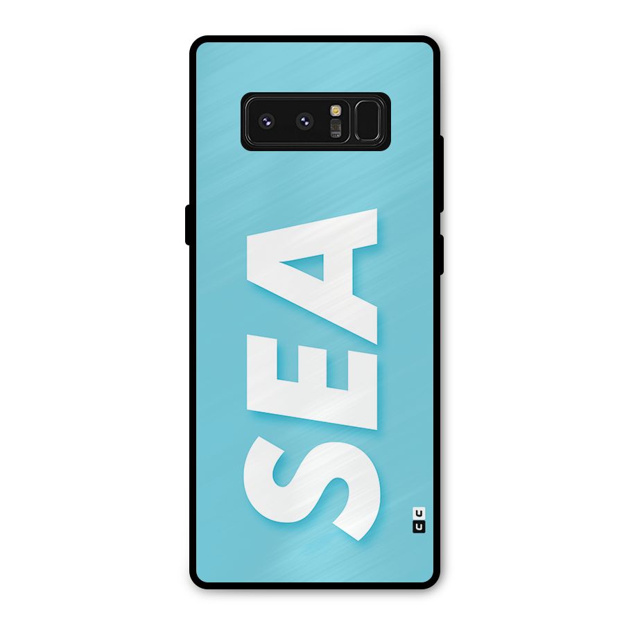 Aqua Sea Metal Back Case for Galaxy Note 8