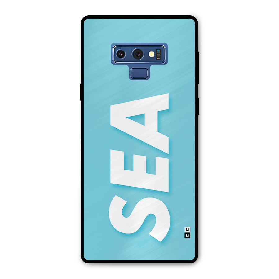 Aqua Sea Metal Back Case for Galaxy Note 9
