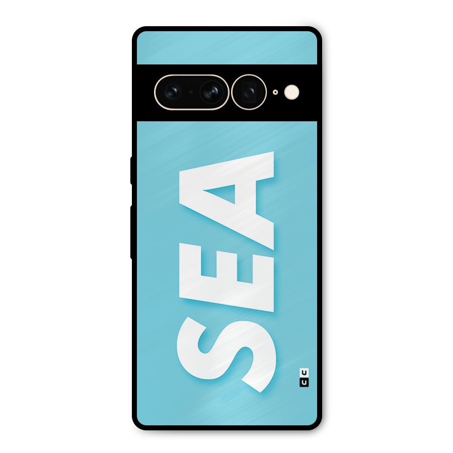 Aqua Sea Metal Back Case for Google Pixel 7 Pro