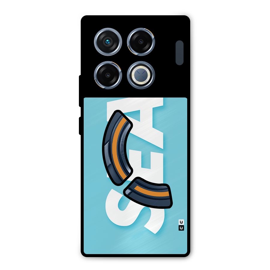 Aqua Sea Metal Back Case for Infinix GT 20 Pro