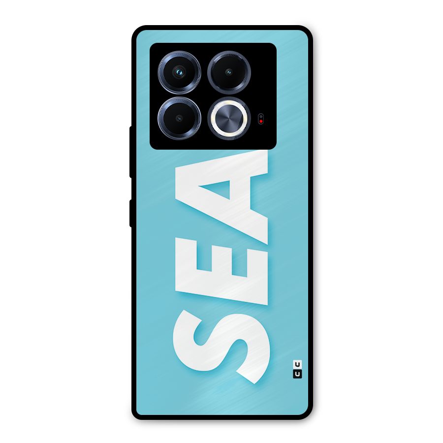 Aqua Sea Metal Back Case for Infinix Note 40 5G