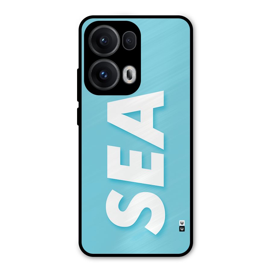 Aqua Sea Metal Back Case for Oppo Reno13 Pro