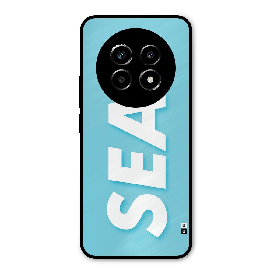 Aqua Sea Metal Back Case for Realme 14 Pro Lite