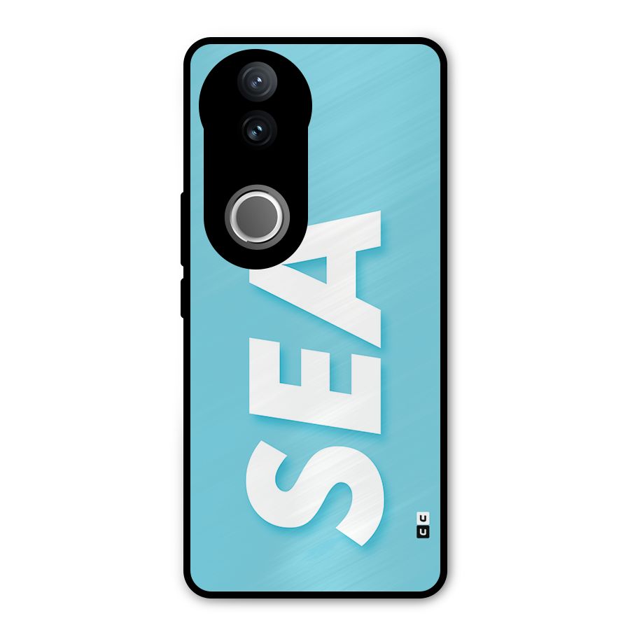 Aqua Sea Metal Back Case for Vivo V50e