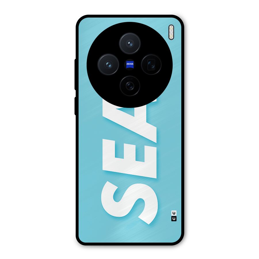 Aqua Sea Metal Back Case for Vivo X200