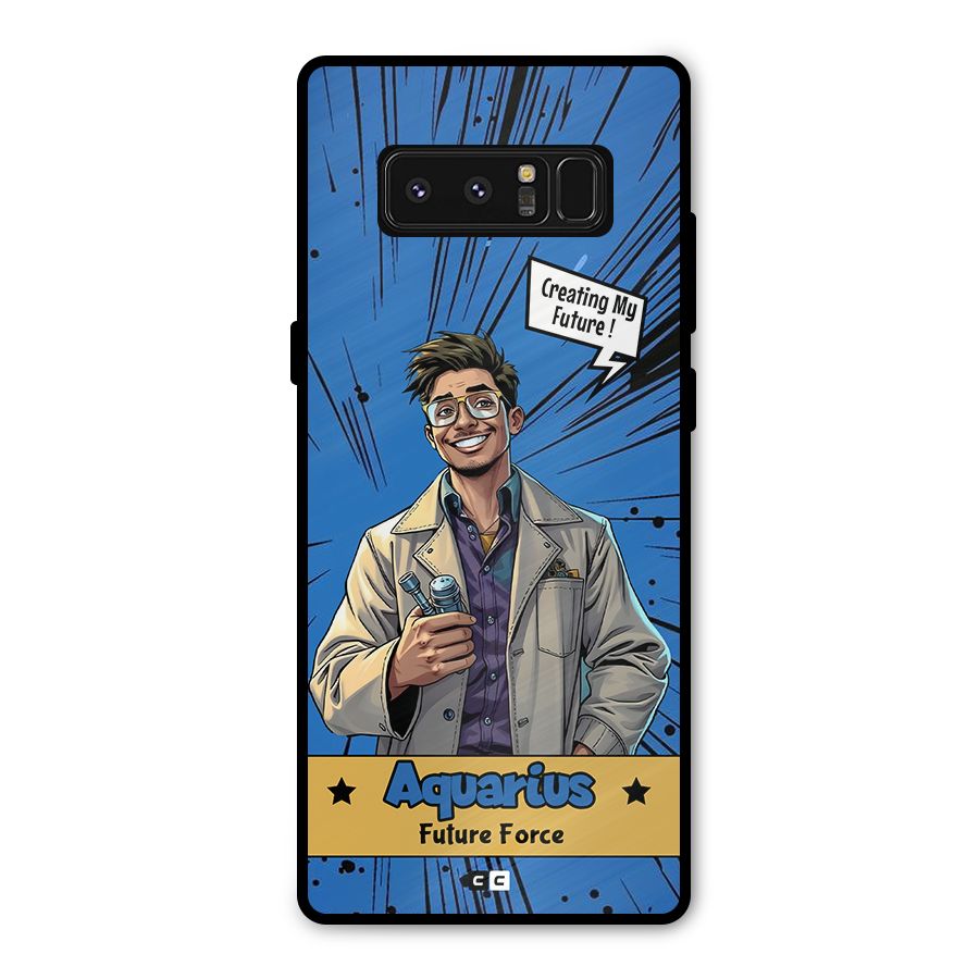 Aquarius Force Metal Back Case for Galaxy Note 8