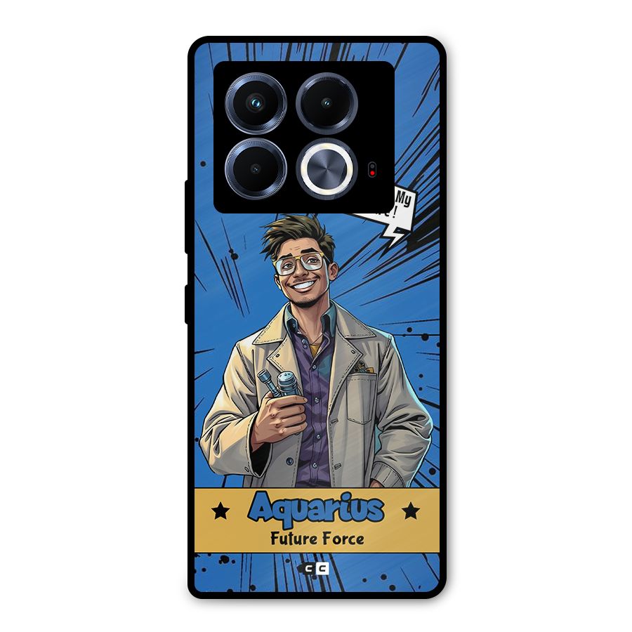 Aquarius Force Metal Back Case for Infinix Note 40 5G