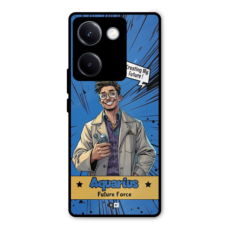 Aquarius Force Metal Back Case for Vivo Y300 Plus