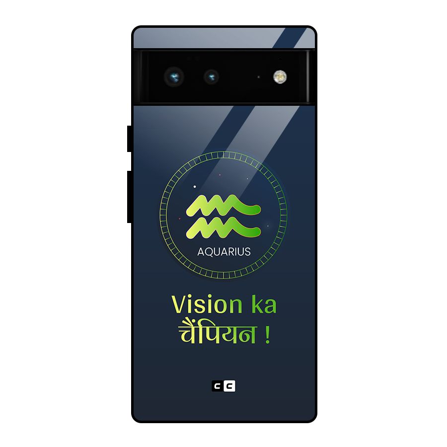 Aquarius Vision Glass Back Case for Google Pixel 6